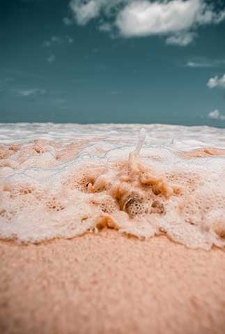 image of a foamy surf